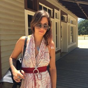 Anthropologie wrap dress Lilka embroidered